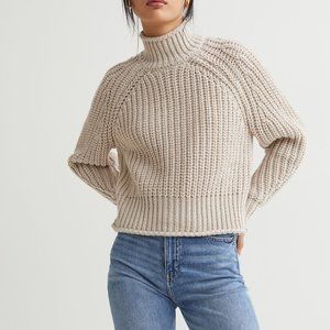 NWT H&M Knit Sweater - Light Beige - Sz L